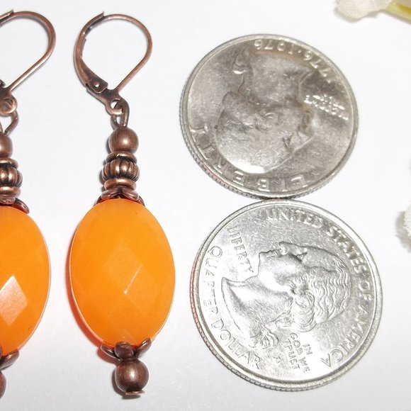 Bright Orange and Boho Rustic Earring Set NWT 6261 - Picture 8 of 10